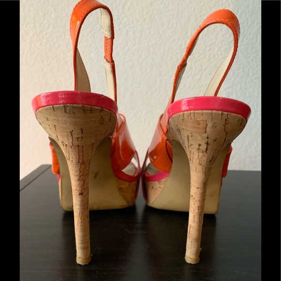 Nine West leather platforms size 5 - Picture 4 of 4